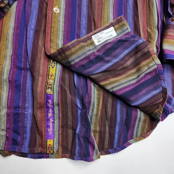 Robert Graham Multicolor Flip Cuff Collar Button Shirt Men's Size Small - Picture 7 of 10